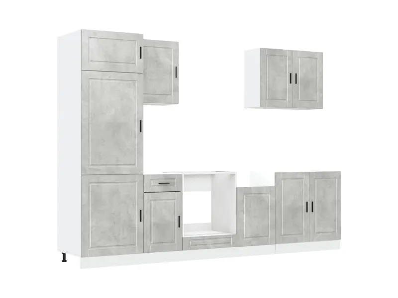 Ensemble d'armoires de cuisine 7 pcs Kalmar bois d'ingénierie