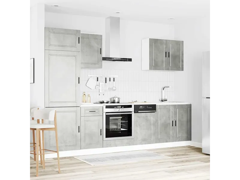 Ensemble d'armoires de cuisine 7 pcs Kalmar bois d'ingénierie