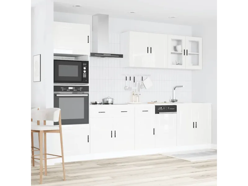 Ensemble d'armoires de cuisine 7 pcs Kalmar bois d'ingénierie