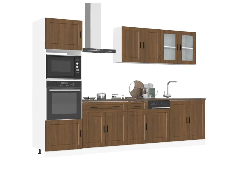 Ensemble d'armoires de cuisine 7 pcs Kalmar bois d'ingénierie