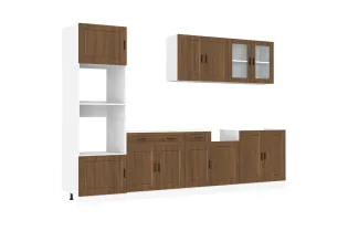 Ensemble d'armoires de cuisine 7 pcs Kalmar bois d'ingénierie 2