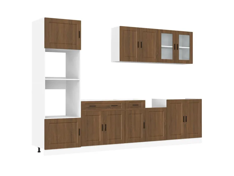 Ensemble d'armoires de cuisine 7 pcs Kalmar bois d'ingénierie