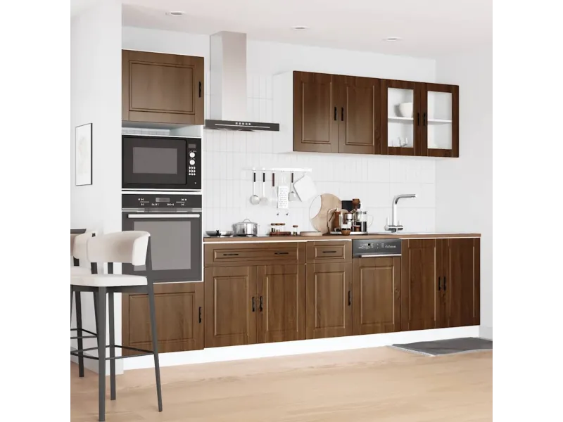 Ensemble d'armoires de cuisine 7 pcs Kalmar bois d'ingénierie