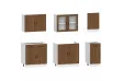 Ensemble d'armoires de cuisine 7 pcs Kalmar bois d'ingénierie