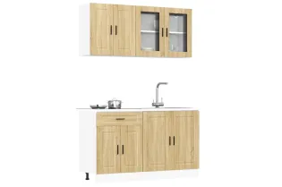 Ensemble d'armoires de cuisine 4 pcs Kalmar bois d'ingénierie