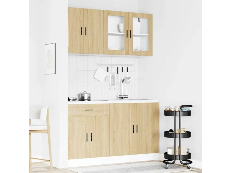 Ensemble d'armoires de cuisine 4 pcs Kalmar bois d'ingénierie