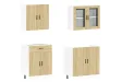 Ensemble d'armoires de cuisine 4 pcs Kalmar bois d'ingénierie