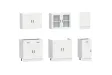 Ensemble d'armoires cuisine 7pcs Kalmar blanc bois d'ingénierie