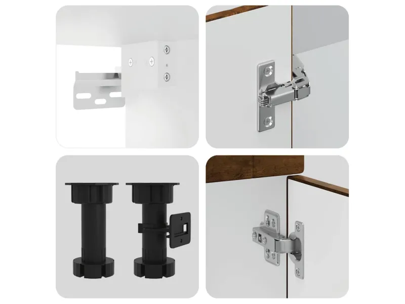 Ensemble d'armoires de cuisine 4 pcs Kalmar bois d'ingénierie