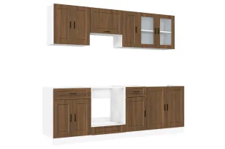 Ensemble d'armoires de cuisine 8 pcs Kalmar bois d'ingénierie 2