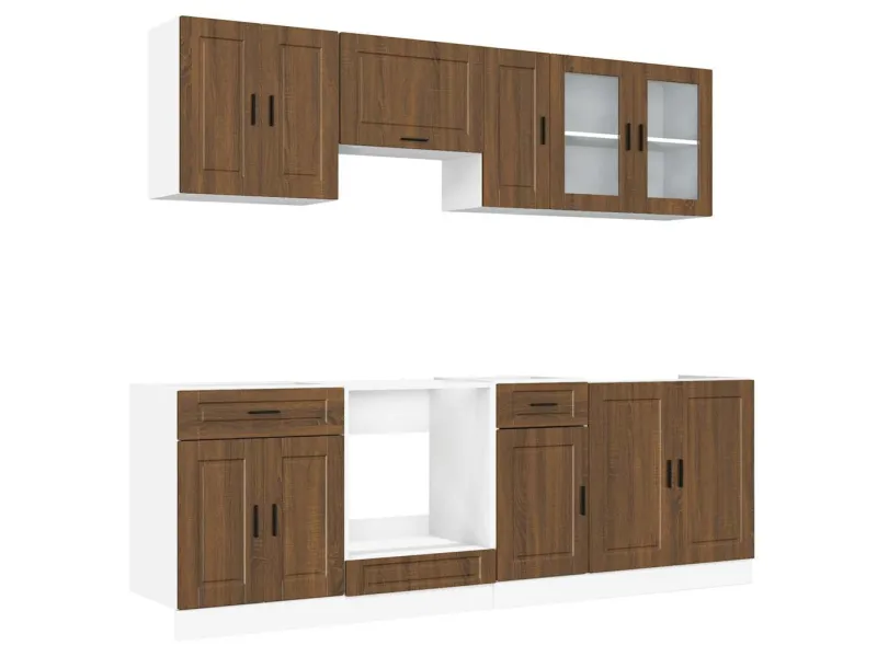 Ensemble d'armoires de cuisine 8 pcs Kalmar bois d'ingénierie