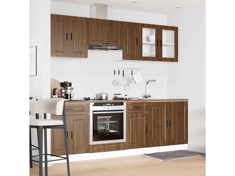 Ensemble d'armoires de cuisine 8 pcs Kalmar bois d'ingénierie