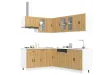 Ensemble d'armoires de cuisine 11 pcs Porto bois d'ingénierie