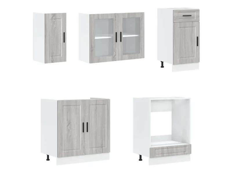 Ensemble d'armoires de cuisine 8 pcs Kalmar bois d'ingénierie