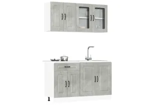 Ensemble d'armoires de cuisine 4 pcs Kalmar bois d'ingénierie