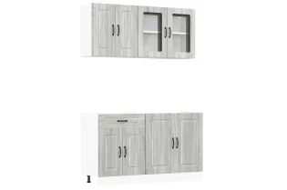 Ensemble d'armoires de cuisine 4 pcs Kalmar bois d'ingénierie 2