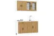 Ensemble d'armoires de cuisine 4 pcs Kalmar bois d'ingénierie