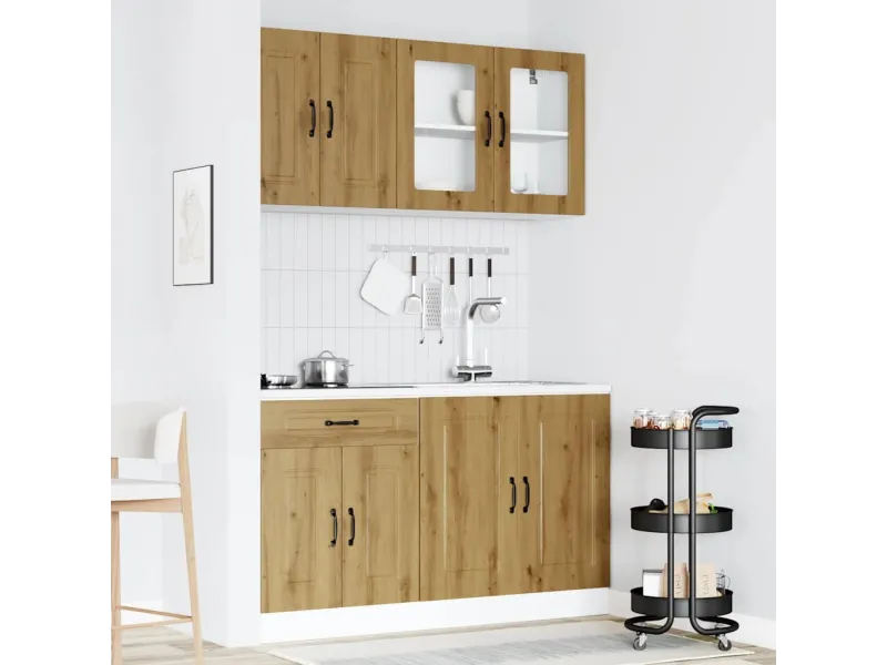 Ensemble d'armoires de cuisine 4 pcs Kalmar bois d'ingénierie