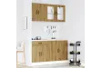 Ensemble d'armoires de cuisine 4 pcs Kalmar bois d'ingénierie