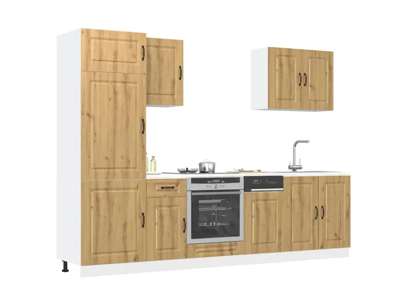 Ensemble d'armoires de cuisine 7 pcs Kalmar bois d'ingénierie