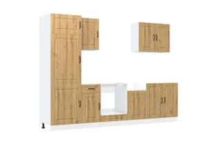 Ensemble d'armoires de cuisine 7 pcs Kalmar bois d'ingénierie 2