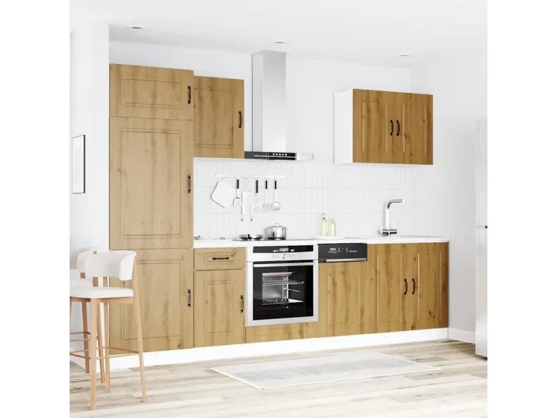 Ensemble d'armoires de cuisine 7 pcs Kalmar bois d'ingénierie