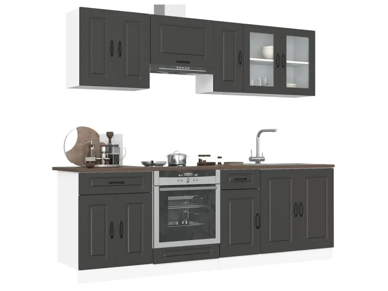 Ensemble d'armoires de cuisine 8 pcs Kalmar bois d'ingénierie