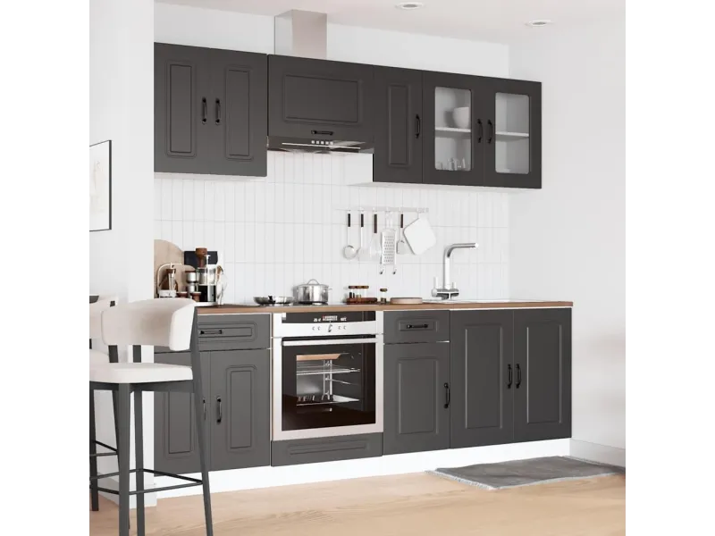 Ensemble d'armoires de cuisine 8 pcs Kalmar bois d'ingénierie