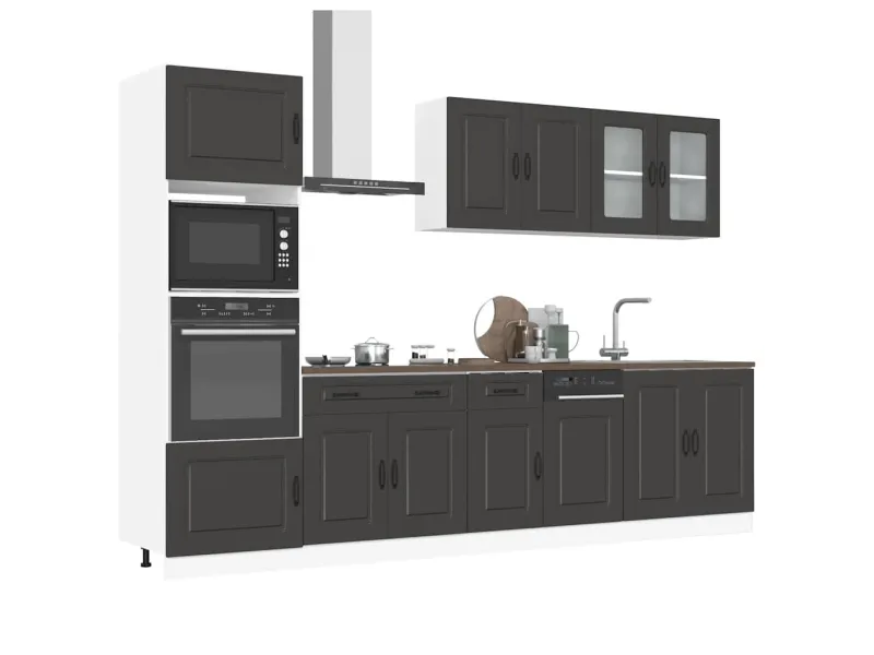 Ensemble d'armoires de cuisine 7 pcs Kalmar bois d'ingénierie