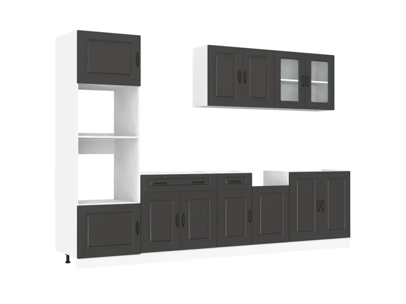 Ensemble d'armoires de cuisine 7 pcs Kalmar bois d'ingénierie