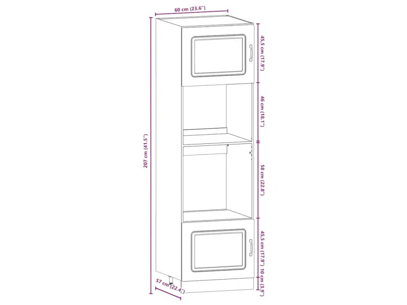 Ensemble d'armoires de cuisine 7 pcs Kalmar bois d'ingénierie