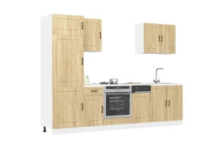Ensemble d'armoires de cuisine 7 pcs Kalmar bois d'ingénierie