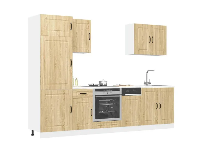 Ensemble d'armoires de cuisine 7 pcs Kalmar bois d'ingénierie