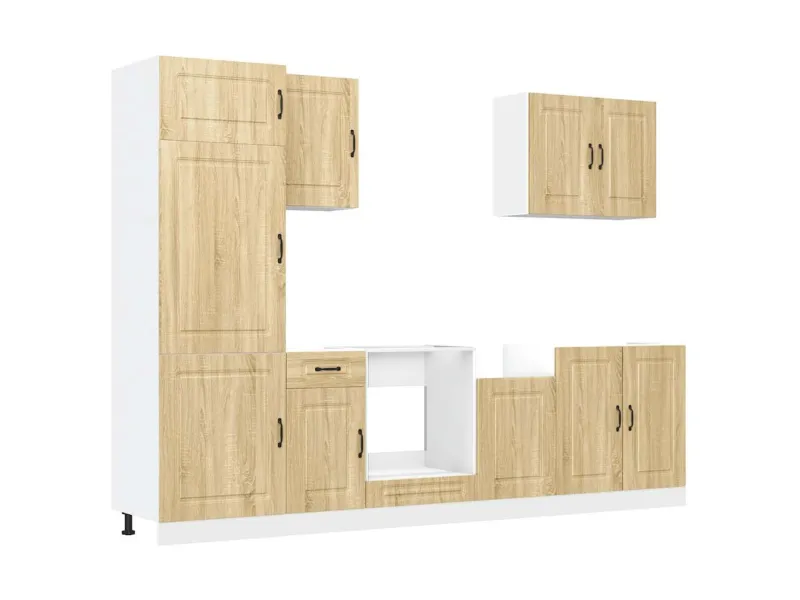 Ensemble d'armoires de cuisine 7 pcs Kalmar bois d'ingénierie