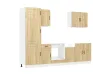 Ensemble d'armoires de cuisine 7 pcs Kalmar bois d'ingénierie