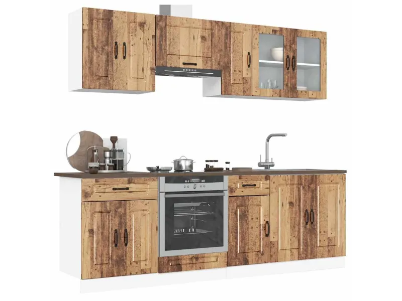 Ensemble d'armoires de cuisine 8 pcs Kalmar bois d'ingénierie