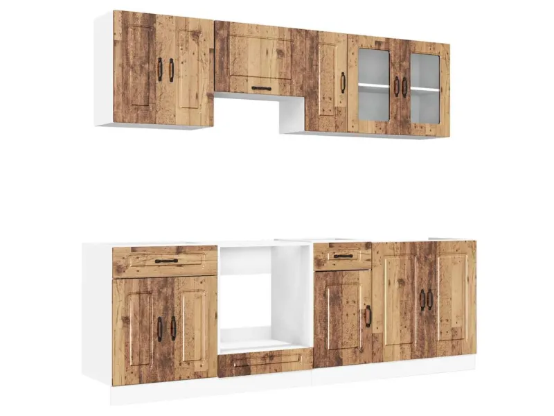 Ensemble d'armoires de cuisine 8 pcs Kalmar bois d'ingénierie