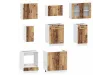 Ensemble d'armoires de cuisine 8 pcs Kalmar bois d'ingénierie