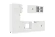 Ensemble d'armoires de cuisine 8 pcs Kalmar blanc brillant