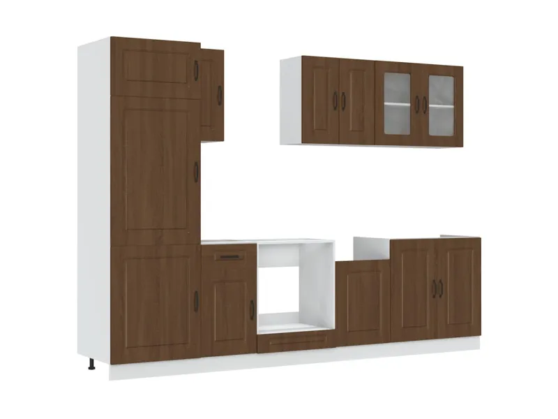 Ensemble d'armoires de cuisine 8 pcs Kalmar bois d'ingénierie