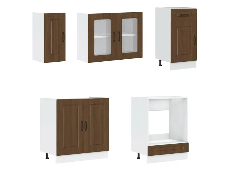 Ensemble d'armoires de cuisine 8 pcs Kalmar bois d'ingénierie