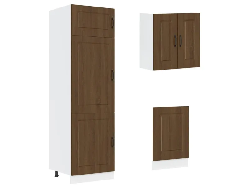 Ensemble d'armoires de cuisine 8 pcs Kalmar bois d'ingénierie