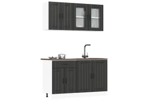 Ensemble d'armoires de cuisine 4 pcs Kalmar bois d'ingénierie