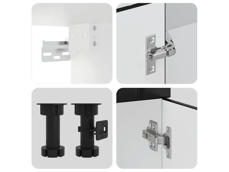 Ensemble d'armoires de cuisine 4 pcs Kalmar bois d'ingénierie