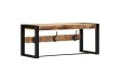 Porte-manteau 80x35x35 cm bois de manguier massif brut