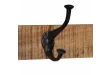 Porte-manteau 80x35x35 cm bois de manguier massif brut