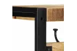Porte-manteau 80x35x35 cm bois de manguier massif brut