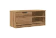 Meuble TV chêne artisanal 80x35x36,5 cm bois d'ingénierie