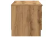 Meuble TV chêne artisanal 80x35x36,5 cm bois d'ingénierie