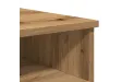 Meuble TV chêne artisanal 80x35x36,5 cm bois d'ingénierie